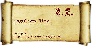 Magulics Rita névjegykártya